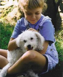 Girl with dog